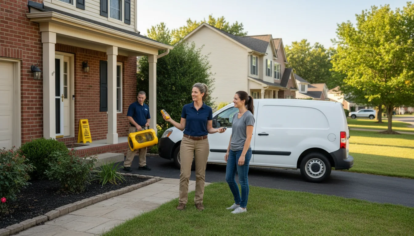 Residential water damage restoration in Ackerman, MS